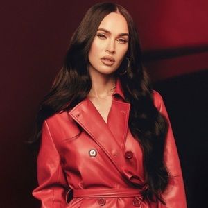 Megan Fox Red Trench Coat (Exclusive BooHoo Collab)